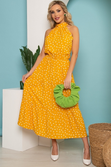Сарафан "Лето в городе" (горчица) П3528