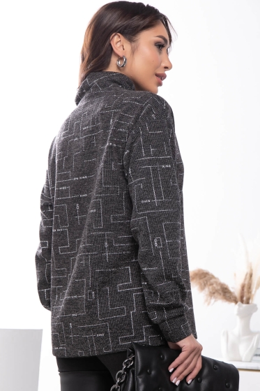 Джемпер "Игра по твоим правилам" (серебро) Б7552