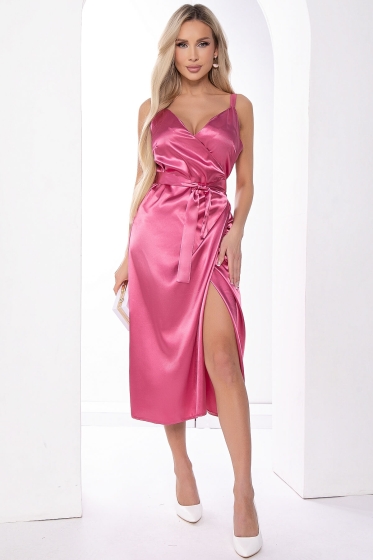 Платье комбинация на запахе (роза) П8213