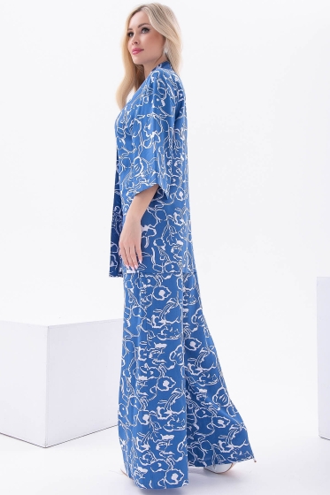 Костюм "Зарина" (джинс/узор) К6004