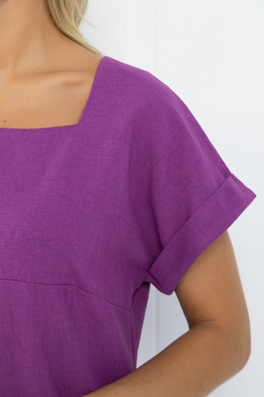 Платье Лика (темно-сиреневое) П11957