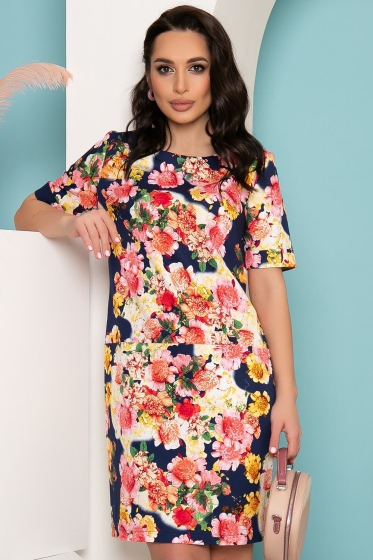 Платье "Люси" (цветы) П3482