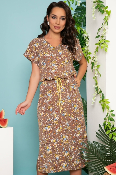 Платье "Виолетта" (капучино) П3734