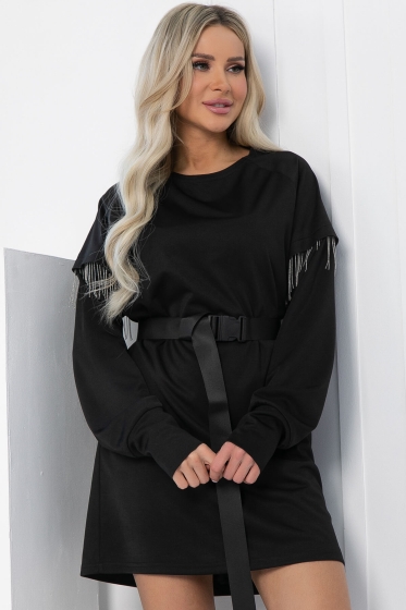 Платье Стелла (черное) П12704-5