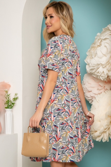 Платье "Коста-Рика" (яркий принт) П3586