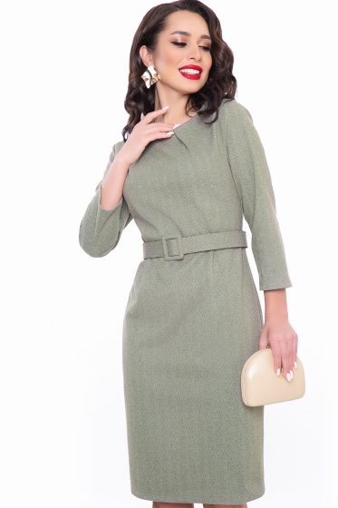 Платье "Сейла" (олива) П3062