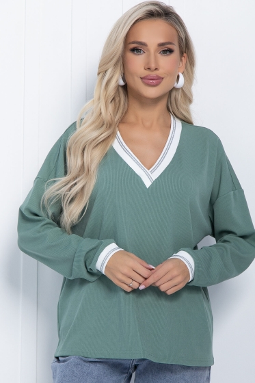 Джемпер Ванильные небеса (олива) Б11385