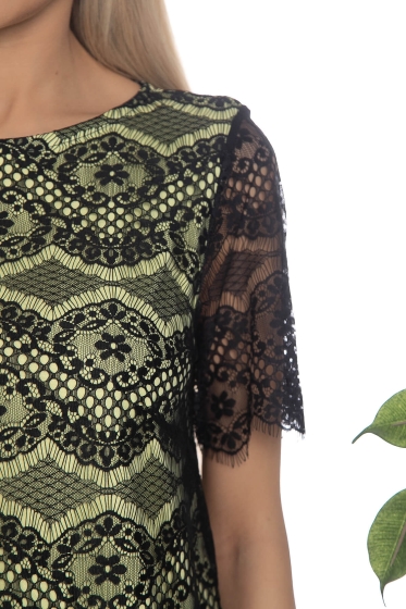 Платье Шантильи черное П10121