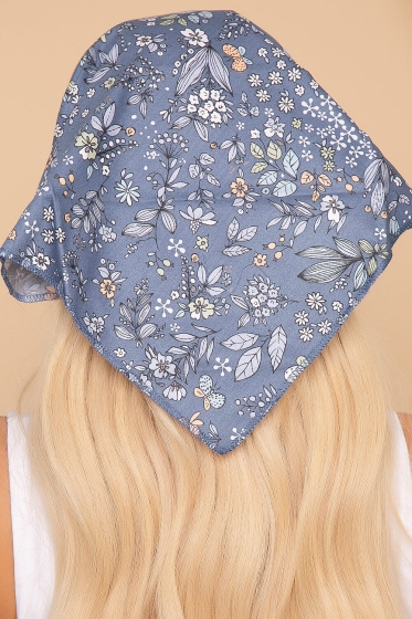 Косынка с козырьком (поляна, деним) КК22