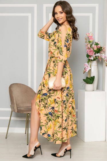 Платье "Танго вдвоём" (персик) П5084