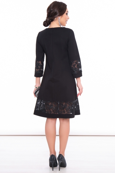 Платье "Утонченная натура" (блэк) П3171