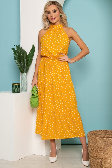 Сарафан "Лето в городе" (горчица) П3528