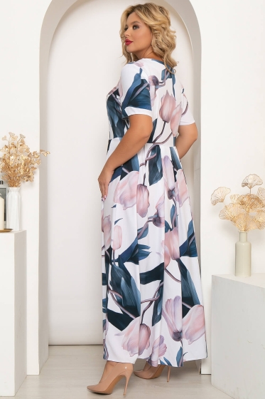 Платье "Цветочные грёзы" П4203