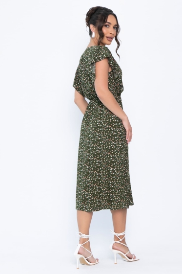 Платье Айлана (темно-зеленое) П13934-35М