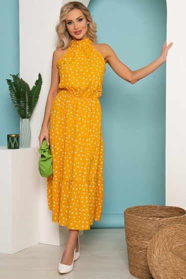 Сарафан "Лето в городе" (горчица) П3528