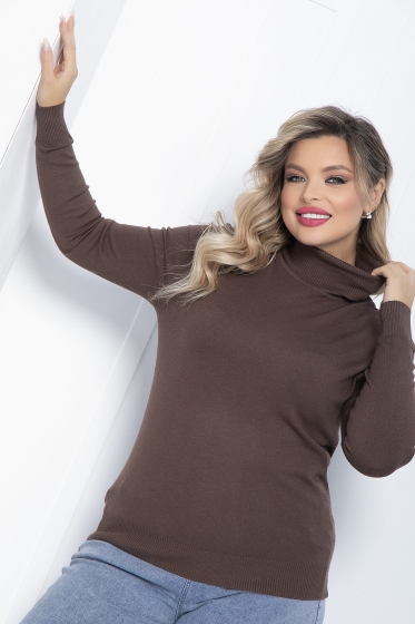 Водолазка Зимняя история (шоколад) Б14535-20М