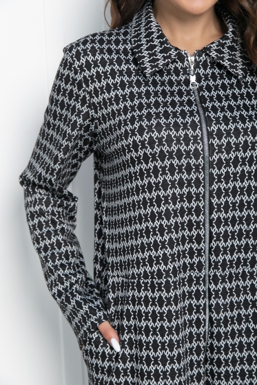 Комбинезон Марни (черно-белый) К10934