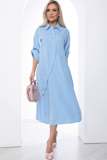 Платье "Индира" (голубое) П8573