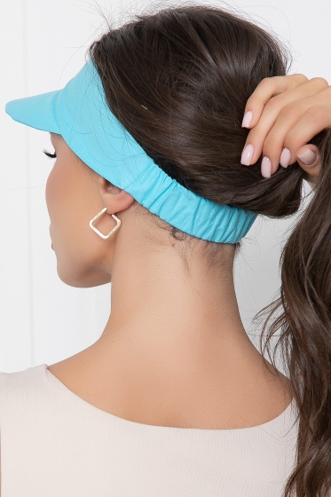Козырек хлопковый (голубой) КЗ29