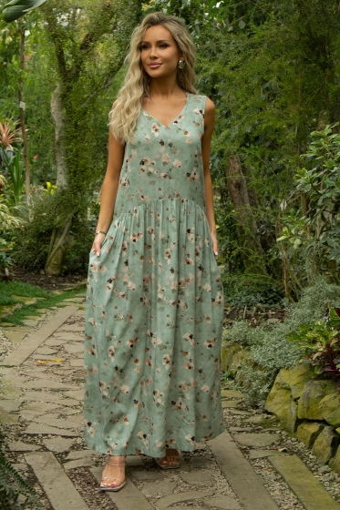 Сарафан Нерея (олива) П13548-1М