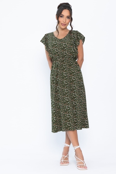 Платье Айлана (темно-зеленое) П13934-35М