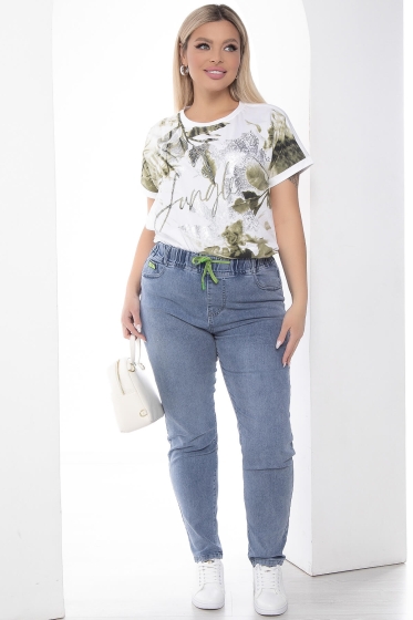 Джинсы "Для прогулки" (голубые) Б10012