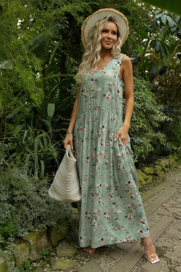 Сарафан Нерея (олива) П13548-1М