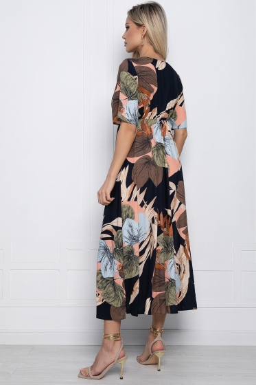 Платье Ты прекрасна! (синее) П10178