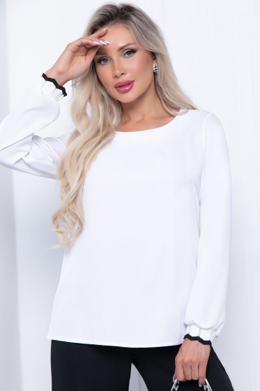 Блуза "Ханна" Б7192 (белый)
