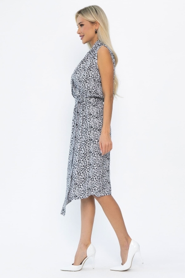 Платье Хьюми (черное/цветы) П13936-35М