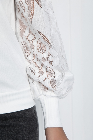 Джемпер трикотажный Арабелла (белый) Б14424-5М