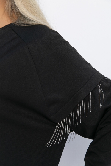 Платье Стелла (черное) П12704-5