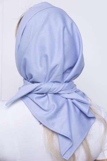 Косынка с отворотом (светло-голубая) КО14