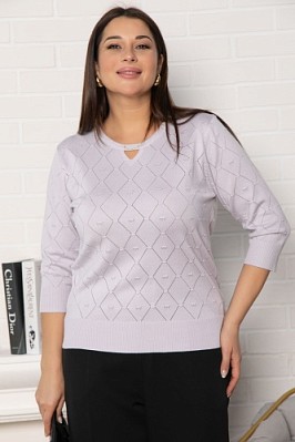 Блуза Нежный узор (сиреневая) Б14938-18М