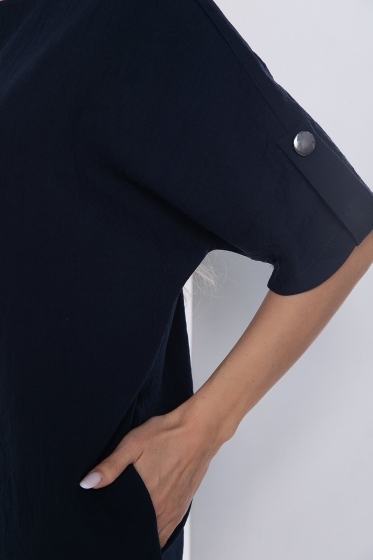 Платье Кайла люкс (синее) П10102