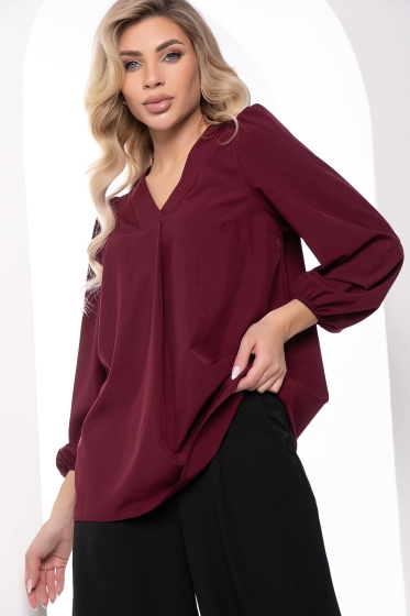 Блуза "Анима" ( марсала) Б7526