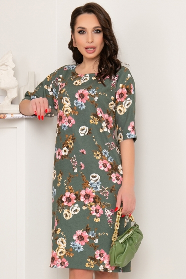 Платье "Эдельвейс" (цветы) П3165