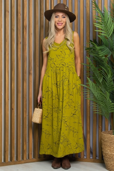 Сарафан Нерея (лайм) П13546-1М