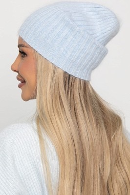 Шапка однослойная Большой город (нежно-голубая) Ш26-4М